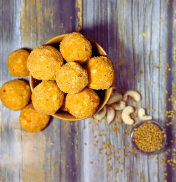 Methi Laddu, Govindam Sweets, Online sweets, Healthy desserts, Fenugreek treats, Traditional confections, Nutritious snacks