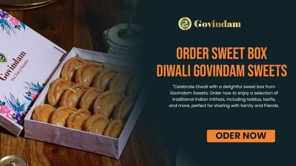 Diwali sweet box, Govindam Sweets, festive desserts, Indian sweets, online sweet delivery, gift hampers, traditional mithai