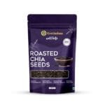 Perfectly roasted chia seeds showing rich color and texture