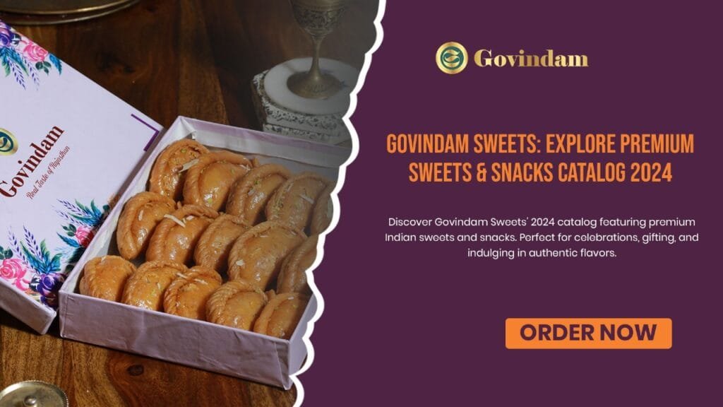 Govindam Sweets traditional Indian mithai platter