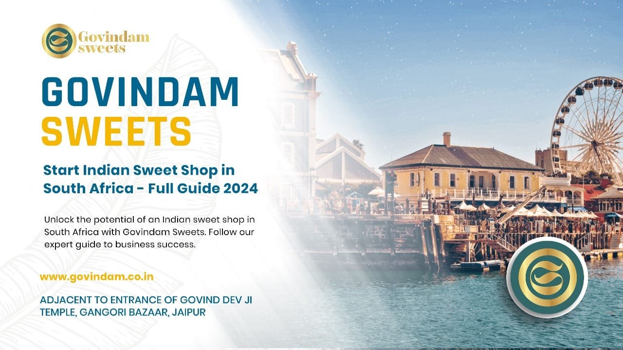 Modern Indian sweet shop SA showing luxury displays professional setup guide