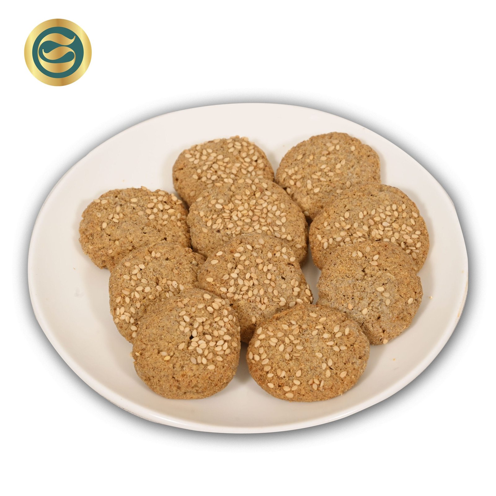 Premium pack of millet cookies with nutritional highlights