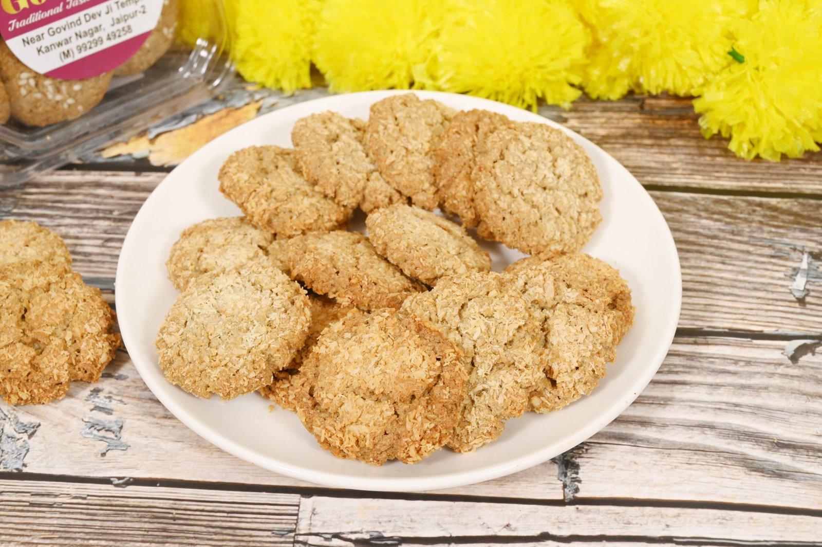 Fresh coconut and millet flour preparation process