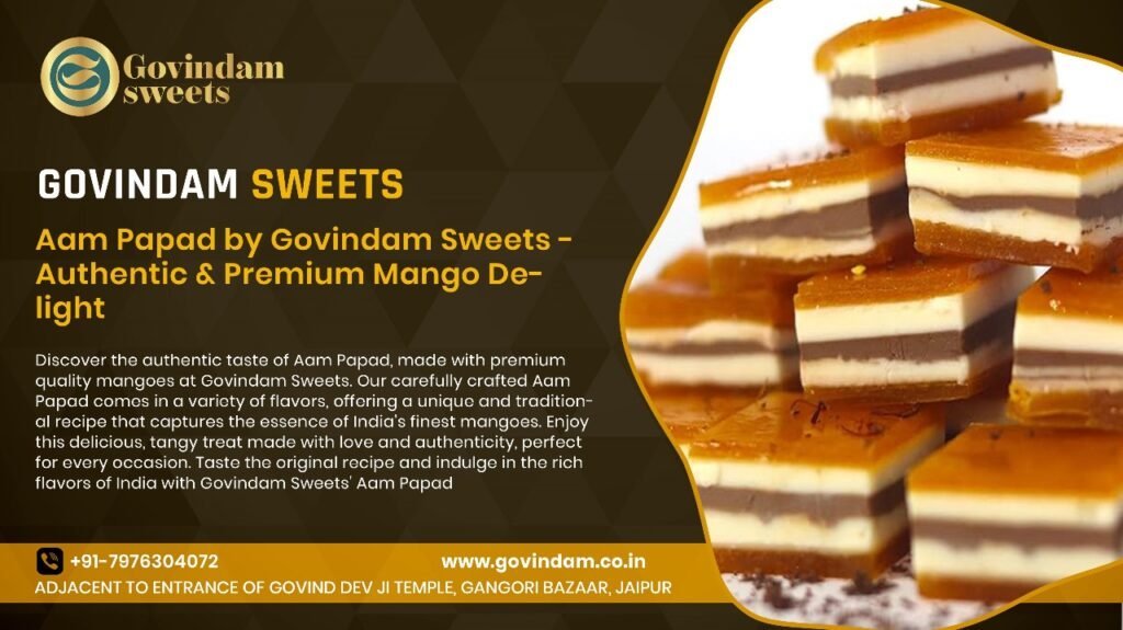 Govindam Sweets Aam Papad varieties