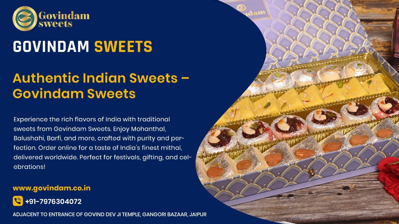 Authentic Indian Sweets from Govindam Sweets