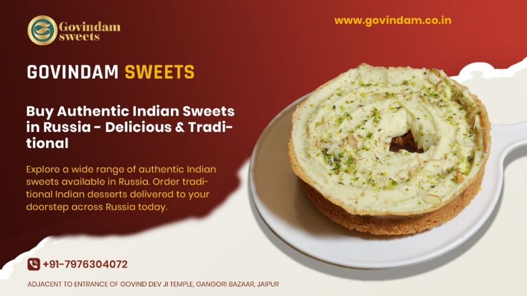 Buy authentic Indian sweets in Russia at Govindam's Moscow shop